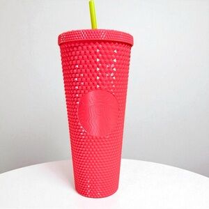 Starbucks Dragon Fruit Studded Pink Venti Tumbler 24oz